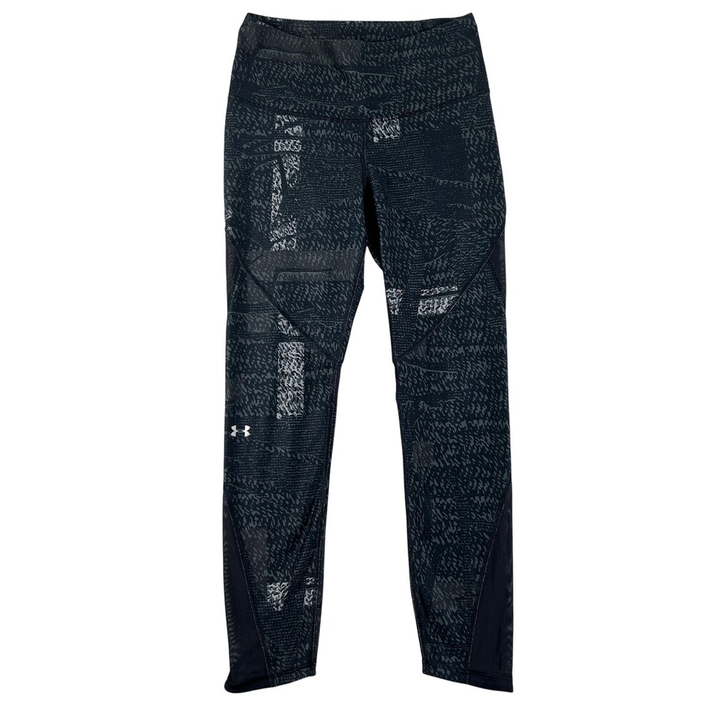Under Armour Leggings Womens Medium HeatGear Compression Black Camo Print